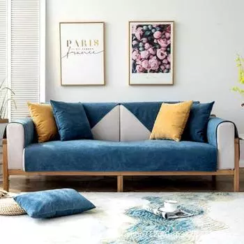 Универсальный водонепроницаемый чехол для дивана Four Seasons, диван для пеленания домашних животных, скандинавские современные однотонные нескользящие чехлы для защитного дивана 70x70cm 1pcs