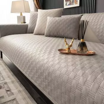 Универсальный водонепроницаемый чехол для дивана Four Seasons, однотонные нескользящие чехлы для дивана, тканевый клетчатый чехол для дивана Cortex 70x70
