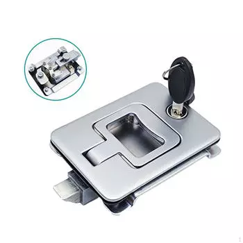 Универсальный замок для двери автофургона для автобусов, кемперов, прицепов серебряный