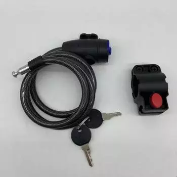 Универсальный замок для мотоцикла, противоугонный ремень, 2 ключа для безопасности велосипеда, стальной трос, портативный замок для электромобиля, тросовый замок
