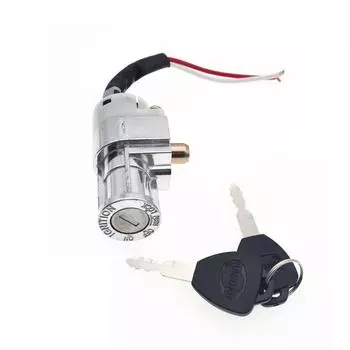 Универсальный замок для мотоцикла, зарядное устройство, мини-замок с 2 ключами для мотоцикла, электрический велосипед, скутер, электрический замок для электронного велосипеда абрикосовый