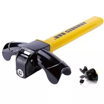 Универсальный замок на руль автомобиля, прочный нержавеющий замок, защита от кражи автомобиля/фургона, поворотный замок, усиление безопасности автомобиля