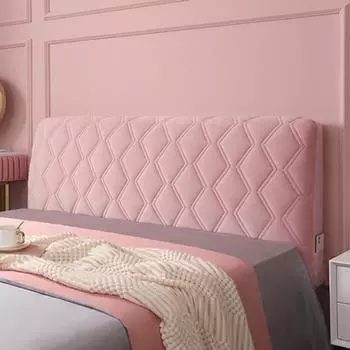 Универсальный защитный чехол для спинки кровати, бархатный стеганый чехол для изголовья кровати, домашний декор, европейский утолщенный мягкий плюшевый чехол для изголовья кровати 1 meter headboard