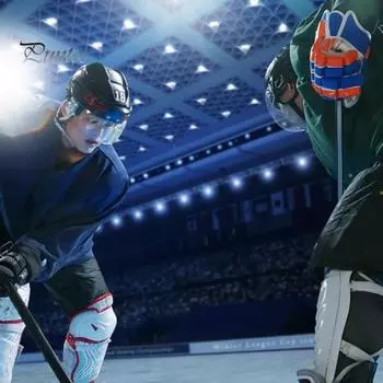 Универсальный защитный шлем, прозрачный козырек, устойчивый к царапинам, противотуманный хоккейный щиток, вентилируемый дизайн, небьющийся, широкий обзор, прочная хоккейная лента для хоккея с шайбой прозрачный