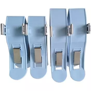 Универсальный зажим для конечностей ЭКГ, металлические электроды, провода для проводов кабеля ЭКГ, зажим для ЭКГ, многоразовый зажим для электрода, размер для взрослых, идеально подходит для 3,0 Din/4,0 банан(4 шт / комплект)