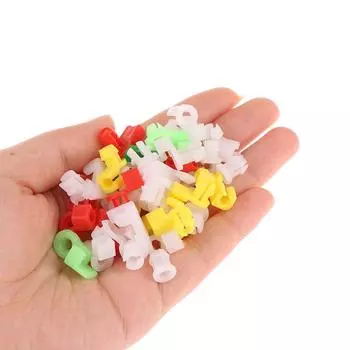 Универсальный зажим для стержня замка двери автомобиля, фиксатор ручки со стороны водителя, подходит для пластиковых заклепочных креплений, фиксаторов автомобильного зажима для проводов