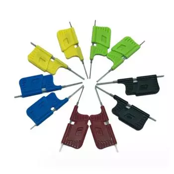 Универсальный зажим для тестирования чипов, небольшой зажим, тестовый зажим SDK08, набор тестовых зажимов, зажимы с крючками для тестирования чипов, электрические разноцветный