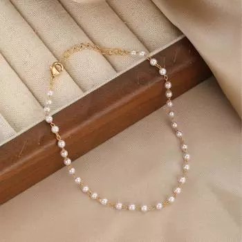 Универсальный женский браслет на щиколотку, темпераментный браслет на щиколотку/браслет, несколько способов ношения белый