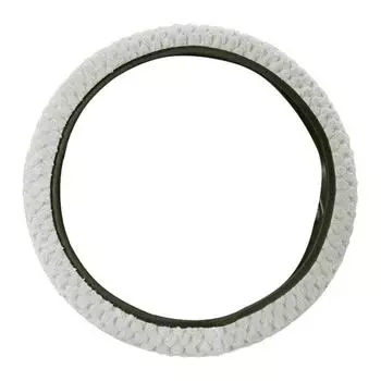 Универсальный зимний противоскользящий мягкий плюшевый защитный чехол на руль автомобиля красный