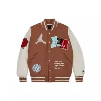 Университетская куртка Air Jordan x Travis Scott (Азия) Античная коричневая мужская верхняя одежда DO4104-256 S