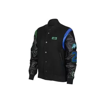 Университетская куртка Jordan x Aleali May (Азия) Черная женская уличная одежда Royal Pine Green Game DC2435-010 M