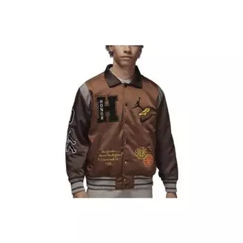 Университетская куртка Jordan x Honor The Gift Westbrook Коричневая мужская уличная одежда DX6243-204 S