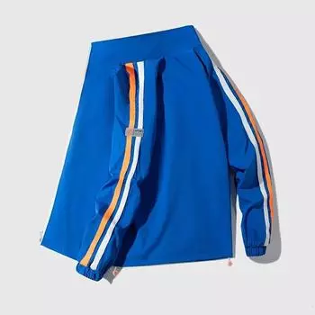 Университетская куртка в стиле хип-хоп, мужская уличная лоскутная ветровка с цветными блоками, пальто на весну и осень, тонкие модные свободные студенческие куртки M чёрный