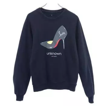 Unknown London Сделано в США Свитшот с длинным рукавом S Черный Начес сзади Мужской Б/у