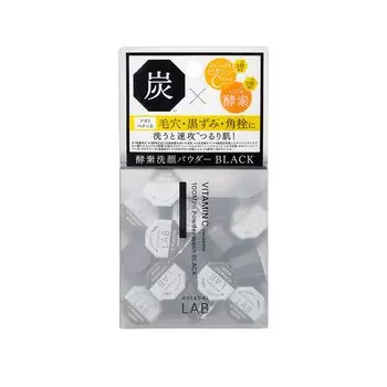 Unlabel Labo V Powder Wash BL x 30 шт. Очищающее средство для лица Ферментная очищающая пудра для лица Густая пена Угольно-черный Уход за порами Уход за кожей лица