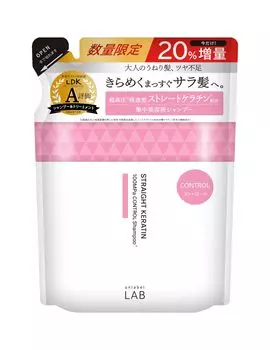 unlabel Unlabel KR Control Shampoo Refill Increase Keratin Smooth Hair Wavy Frizz Lack of Shine Intensive Repair 372ml 20% розовый