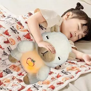 Unleashed Успокаивающая кукла Sleep Buddy для снятия беспокойства Светящаяся плюшевая игрушка с успокаивающими вибрациями Настраиваемые музыкальные звуки