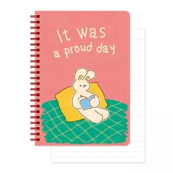 Unmathced Friends Line Spiral Notebook A Proud day by Unmathced Friends Line Spiral Notebook A Proud Hardcover x inches 128 pages Monolike, day, 5.83