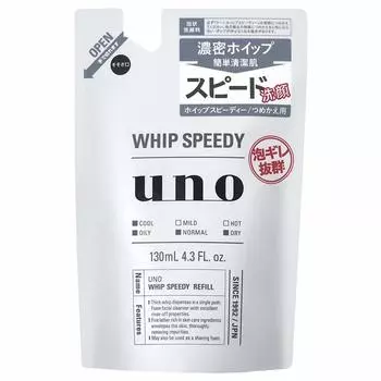 Uno Whip Speedy Refill очищающее средство для лица 130 мл