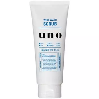 Uno Whip Wash Scrub, 130г, 1 шт, лучшая мужская косметика Кореи