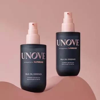 UNOVE Silk Oil Essence 70 мл Двойной набор с теплыми лепестками