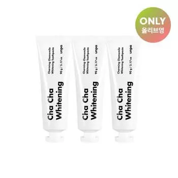 Unpa Chacha Premium Whitening Toothpaste Triple Plan (90gx3)