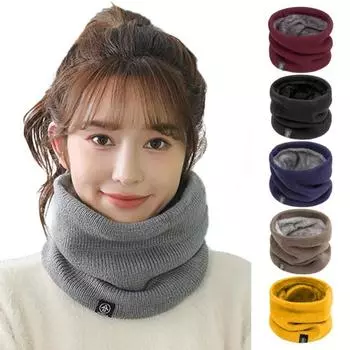 Unsiex велосипедная накидка на шею толстая, мягкая, плюшевая, эластичная, стандартная посадка, теплая, ветрозащитная, холодостойкая, цветная, для катания на лыжах, катания на коньках, утеплитель для шеи темно-синий