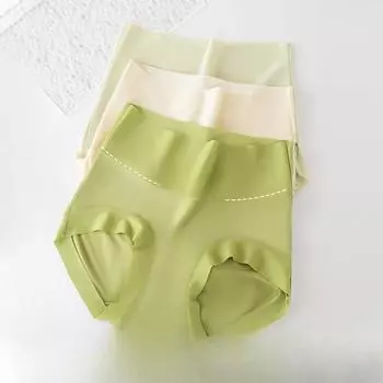 Untouched High Waisted Waist Cinching Hip Lifting Women s Underwear 7A Antibacterial Extended Crotch Mulberry Silk Triangle Panties M