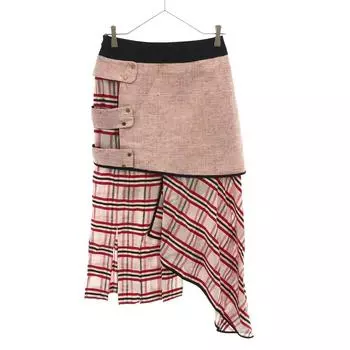 unused AKANE UTSUNOMIYA made in Japan Check Pattern Mimole length skirt Women Used