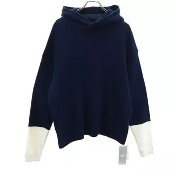 unused crepuscule waffle Long sleeve Parker 1 Navy BEAMS tagged Men s Used