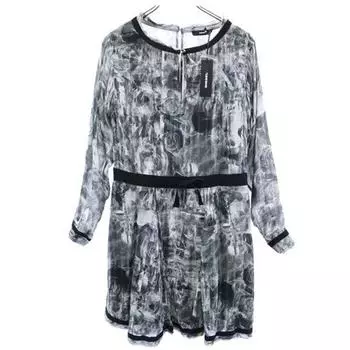 unused DIESEL Overall handle Long sleeve one piece S Black Women Used