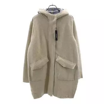 unused DIESEL wool blend Stainless collar coat M White system Women Used