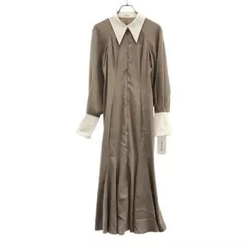 unused FRAY I.D FWFO224512 Long sleeve Shirt Collar Mermaid one piece Women Used