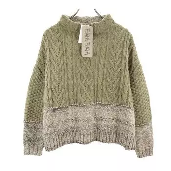 unused FUGA FUGA made in Japan Long sleeve wool blend sweater Women Used