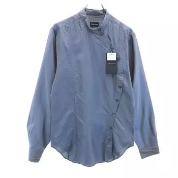 unused GIORGIO ARMANI made in Italy Long sleeve Band collar shirt Women Used