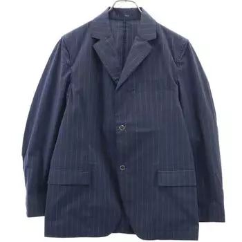 unused Johnbull stripe tailored jacket S Navy blue Seersucker Men s Used