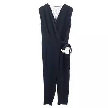 unused La TOTALITE made in Japan Back lace wrap top All in one F black Women Used