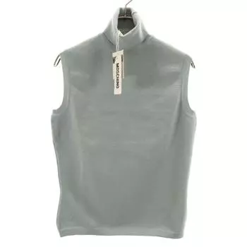 unused MOSCHINO Made in Italy Wool Blend No sleeve turtleneck knit Women Used