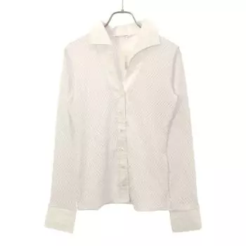 unused NARACAMICIE Jacquard Long sleeve shirt white Tagged Women Used