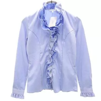 unused NARACAMICIE Long sleeve Frill shirt Purple Women Used