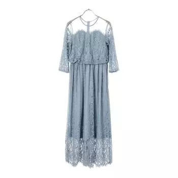 unused Troisiemechaco ADAM ET ROPE 7 minutes sleeve race Long dress Women Used