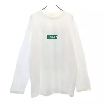 unused VAST222 19ss made in Japan Print Long sleeve sweat trainer 3 white Men s Used