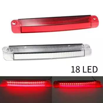 Unverisal DC 12 В автомобильный задний задний третий стоп-сигнал заднего хода 18 светодиодный красный стоп-сигнал с высоким креплением 30 см задний задний фонарь белый