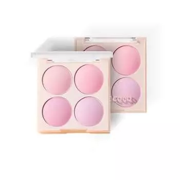 UNYOKE 4-цветная палитра для щек, отбеливание без макияжа, нюдовый макияж, натуральная матовость, девчачья контурная палитра, Rouge-02# Тающая фиолетовая паста со вкусом батата