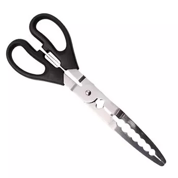 UOPR Рыба Краб Рыба Рыба Нержавеющая Многофункциональная Рыболовная Принадлежность Рукоятка, Ножницы, Рукоятка, Рукоятка, Длинная, Легкая, Сталь, Инструмент, Портативная, серебряный