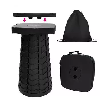 UP2U Folding Telescoping Chair with Opens and Closes in 1 Adjustable to 10 Load Capacity Outdoor Telescoping Cherry Blossom Sports Day Chair, Cushion,
