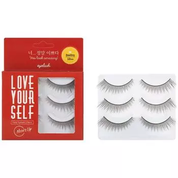 UP False Eyelashes 3 not Eyelash False Eyelashes Eyelashes Dramatic Lash [NOON’S Sets] (DESTINY) Glue included