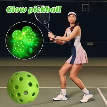Up Pickleball Ball Полый светящийся на батарейках Легкий портативный светящийся Pickleball Ball Уникальный подарок