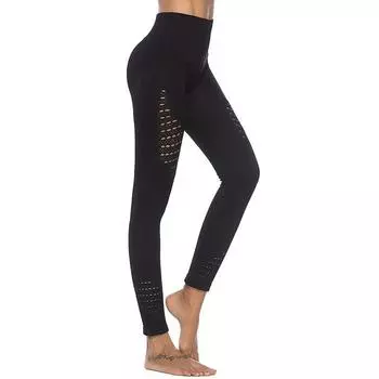 Up Push Women Yoga Leggings Fitness High Waist Sport Gym Jogging Trousers Pants Black,S