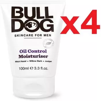 Упаковка 100 мл, 4 шт. Увлажняющий крем Bulldog Oil Control, 4 шт.